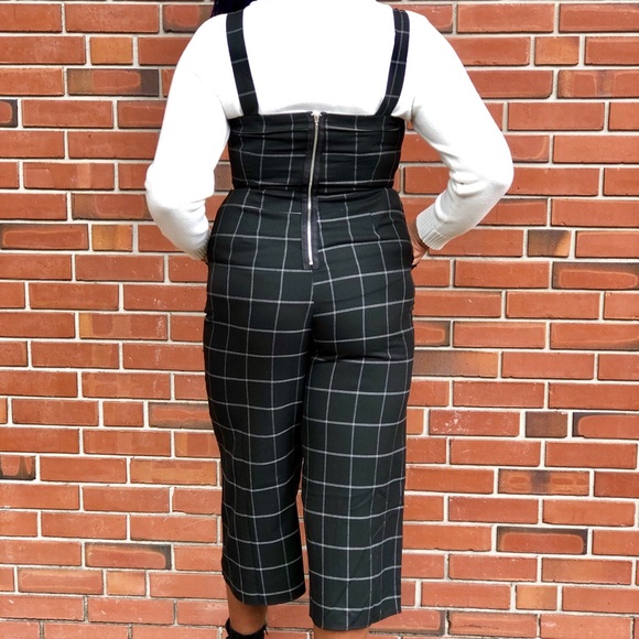 Cropped Plaid overalls - Picture 5 of 7